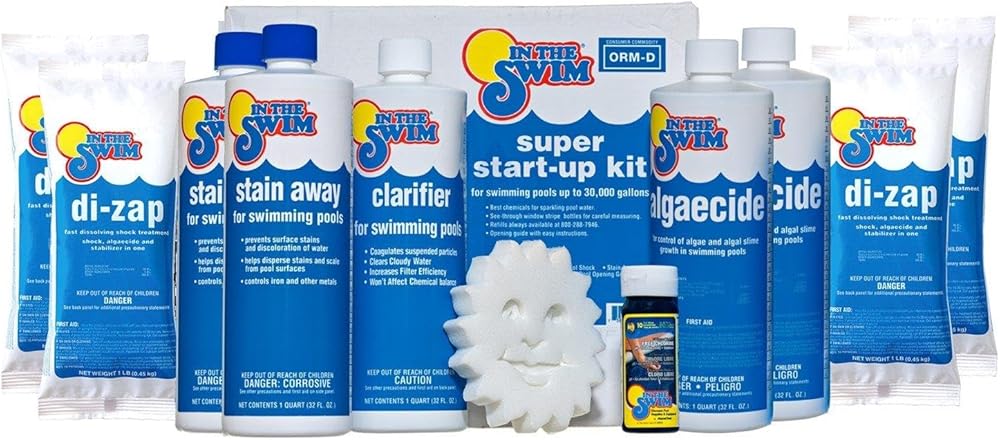 In The Swim Pool Super Opening Chemical Start Up Kit - Above Ground and In-Ground Swimming Pools - Up to 35,000 Gallons