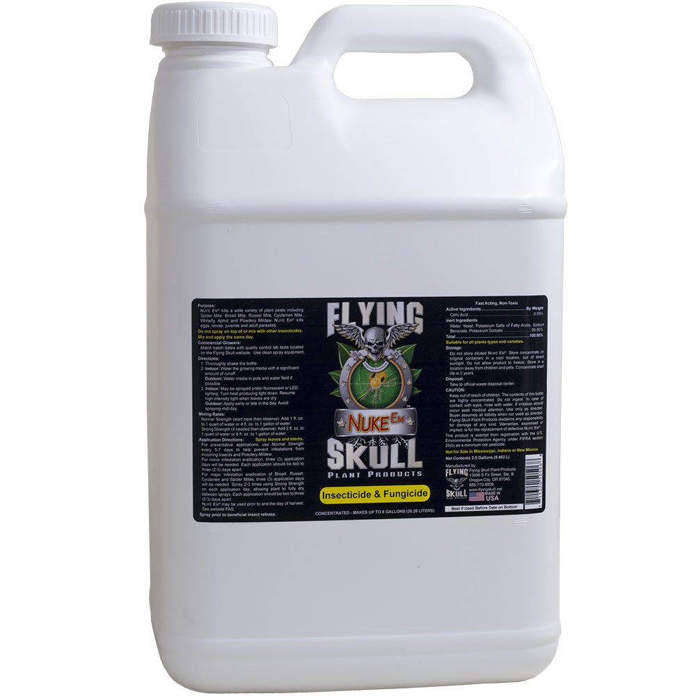 Flying Skull Plant Products Nuke Em Insecticide & Fungicide, 2.5 Gallon