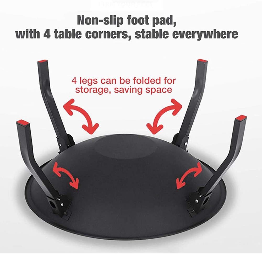 Foldable Round Fire Bowl, Outdoor Camping Fire Pits, with Firepalce Poker Waterproof Cover 22 Inch Patio Firepit