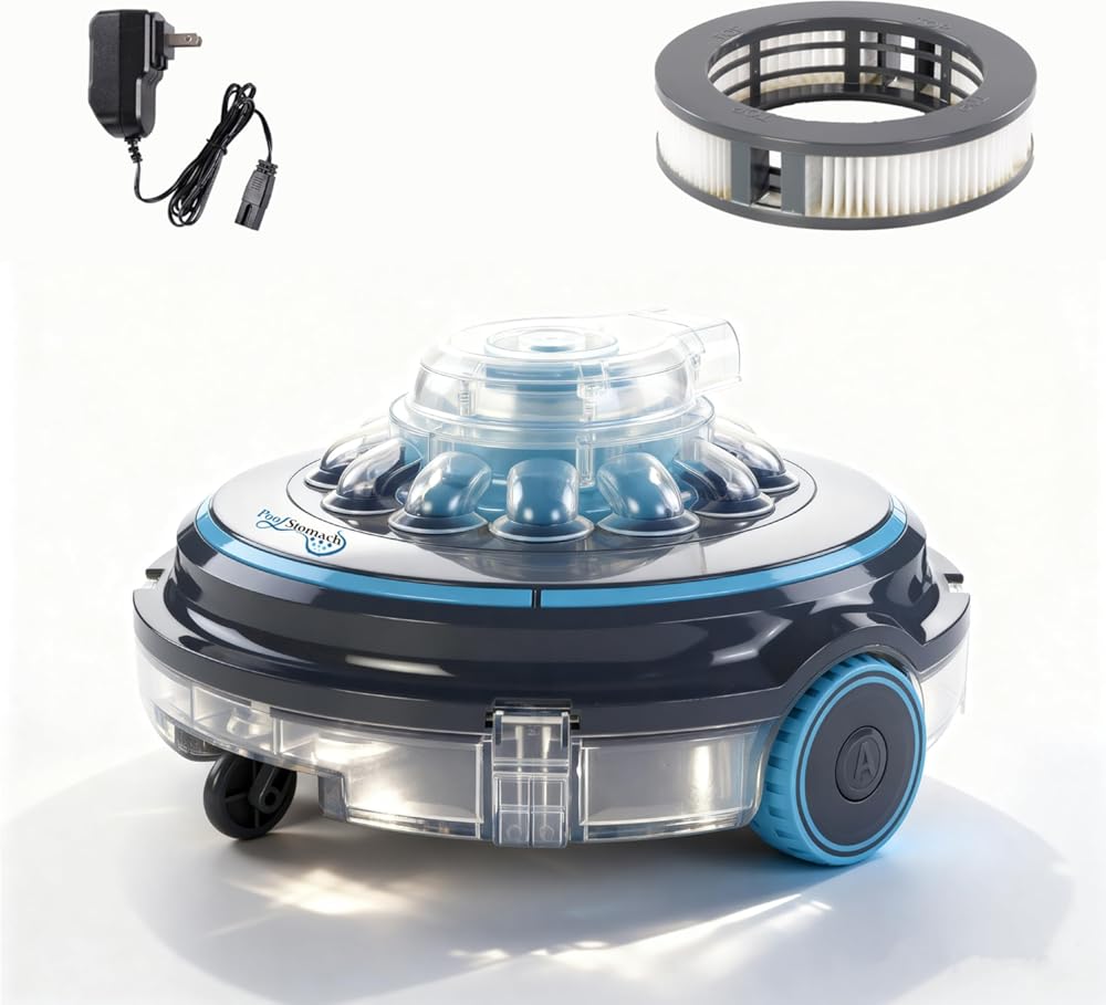 Pool Cleaner Robot with Charger and Paper Cartridge Filter