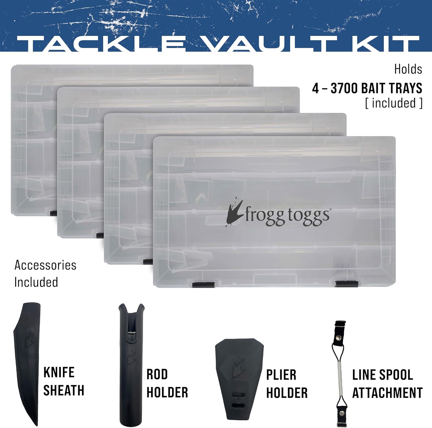 FROGG TOGGS EVA Tackle Vault, Lightweight, Customizable Fishing Tackle Bag