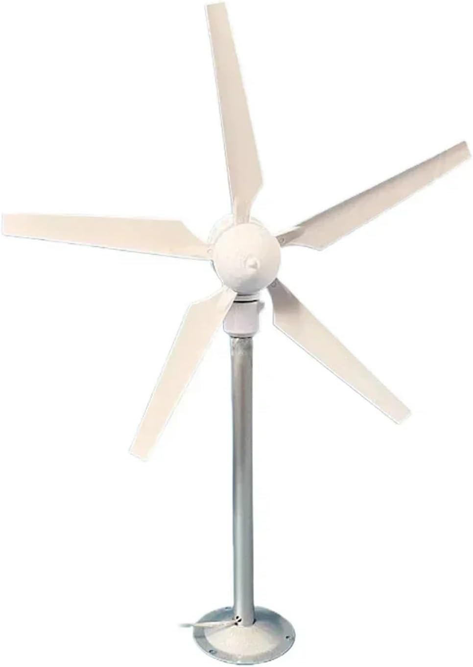 35W Vertical Axis Wind Turbine Model DIY 5 Blades Three Phase Permanent Magnet Brushless Generator Portable Low Speed Windmill for Physical Power Generation Experiment(Model 2)