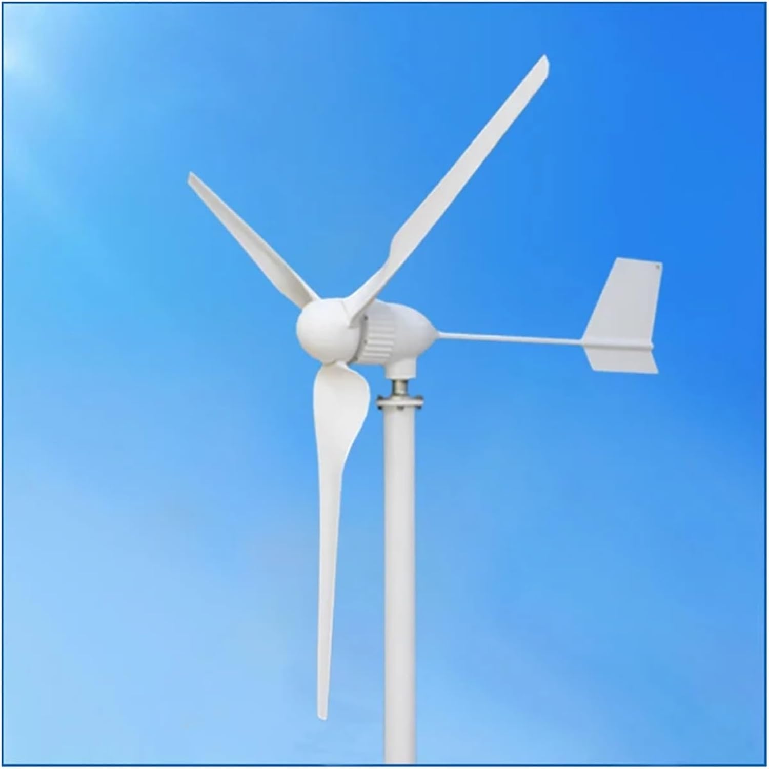 Wind Turbine Generator Kit, 1000w Horizontal Axis Wind Turbine 1kw Wind Generator with 3 Blade 3m/s Low Wind Speed Starting Wind Turbines for Hybrid Solar Wind System(24V)