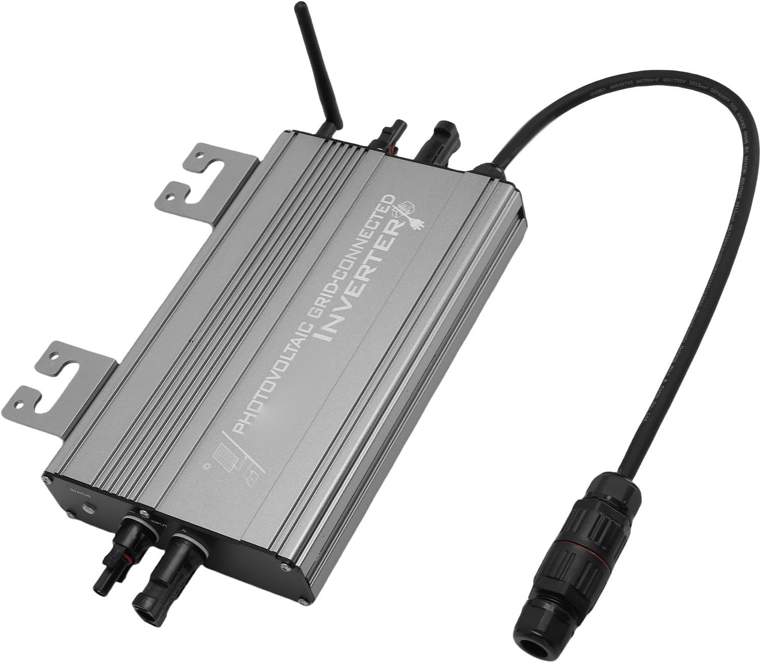 Grid Tie Inverter, 1250W WiFi PV Battery Mode IP65 Water Proof Smart Grid Tie Converter for Home Generation System