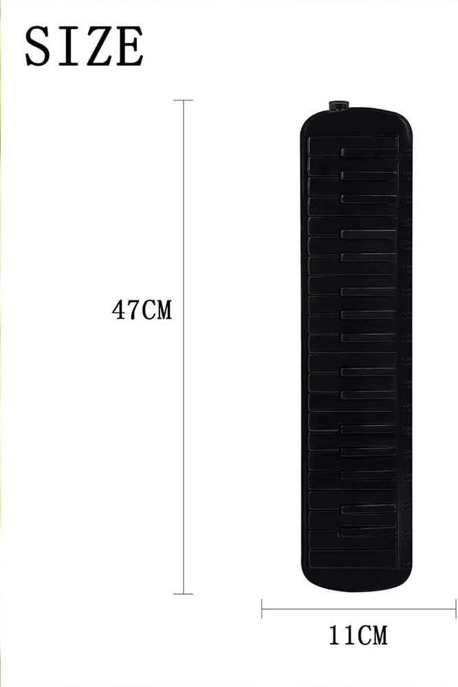 37-Key Melodica, Professional Mouth Melodica Keyboard Melodica Instrument For Adults, Students And Kids, With Soft Long Tubes, Short Mouthpieces And Carrying Bag