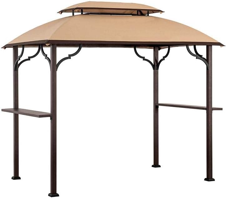 Garden Winds Replacement Canopy Top Cover for Greenvail Paxton A103001900, A103001911 Grill Gazebo - Riplock 350