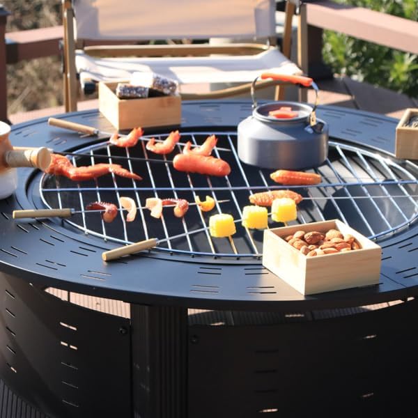 Barbecue Stove Tables Fire Pits Table Courtyard Fire Stove Table Household Barbecue Tables Tea Cooking BBQ Hibachi Fireplace