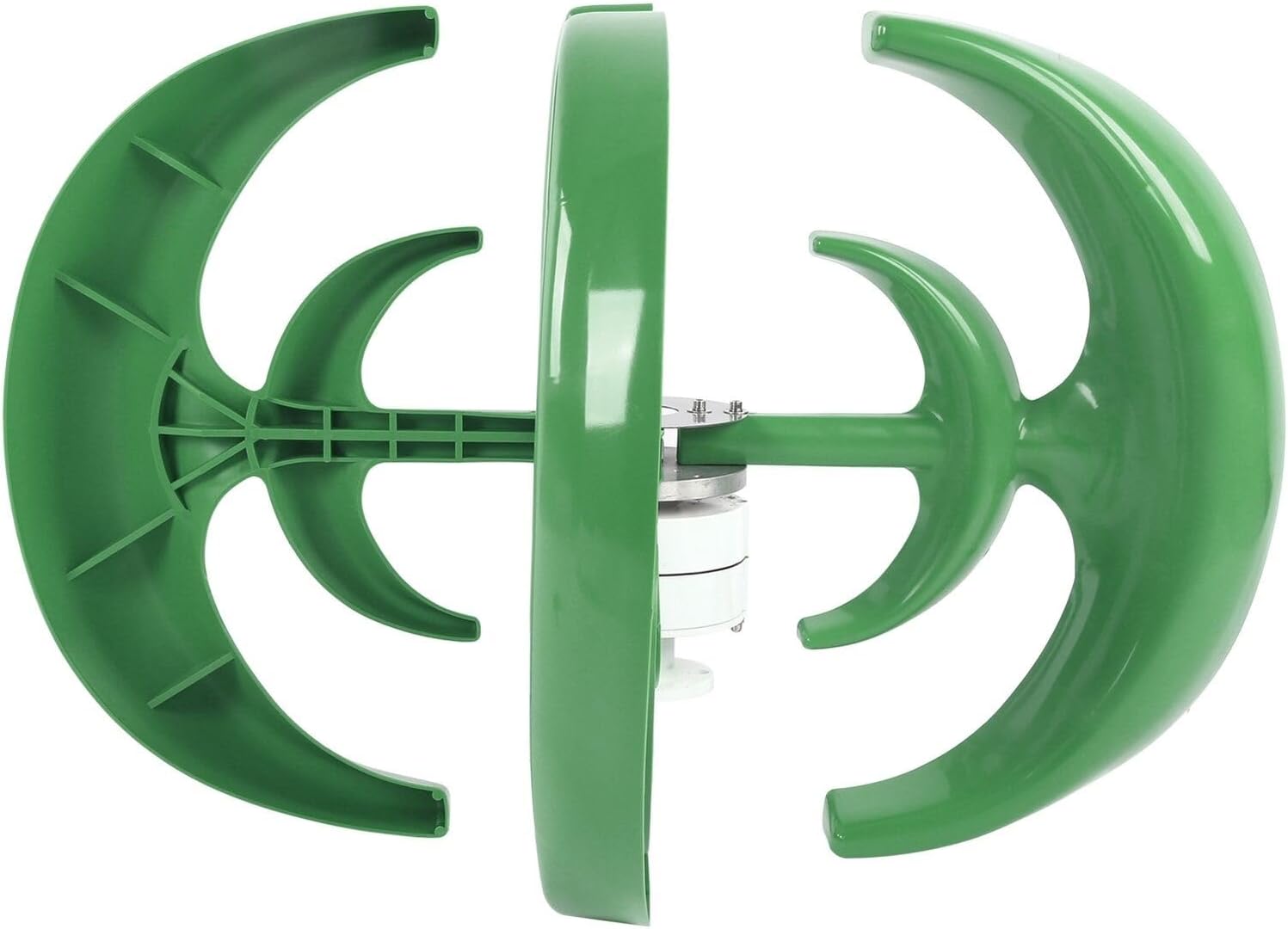 1500W 12V/24V Lantern Type Wind Turbine 4 Blade Turbine with Controller Home Outdoor Vertical Axis Wind Turbine (Color : Green, Size : 12V)