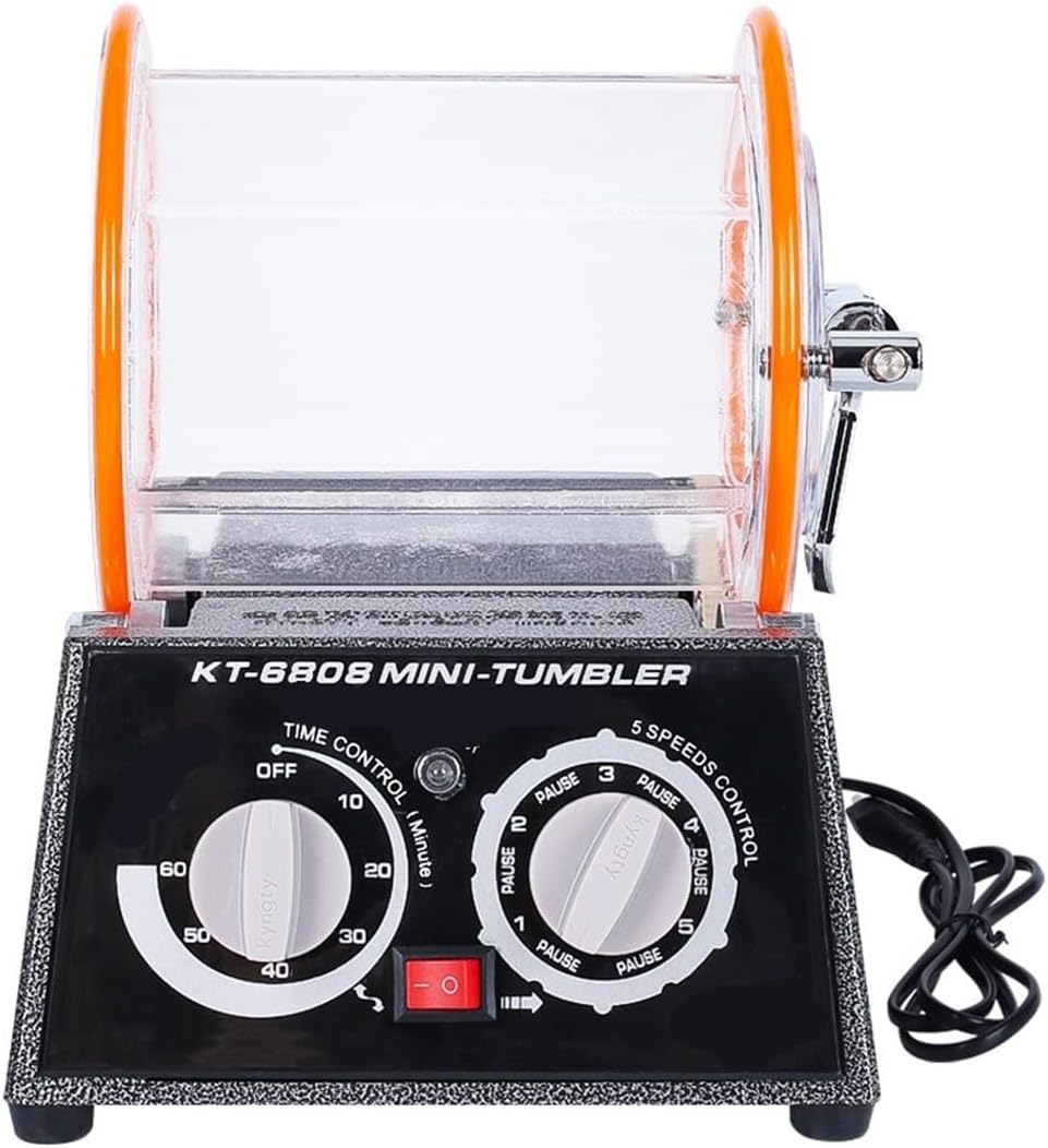 Buffer. KT-6808 3KG Rotary Tumbler Polisher For Jewelry, Gems, Coins & Metal Hing, DIY Mini Drum Rotation Polishing Machine .Cleaning Machine