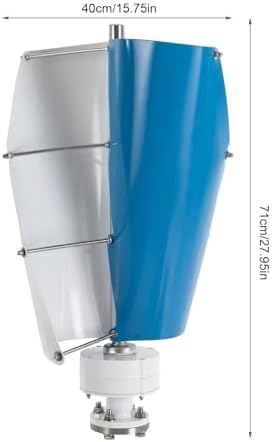 5000W Vertical Axis Wind Turbine Generator, 12V-220V Wind Power System for Home Use, Eco-Friendly Windmill with MPPT Charge Controller for Camping & Appliances