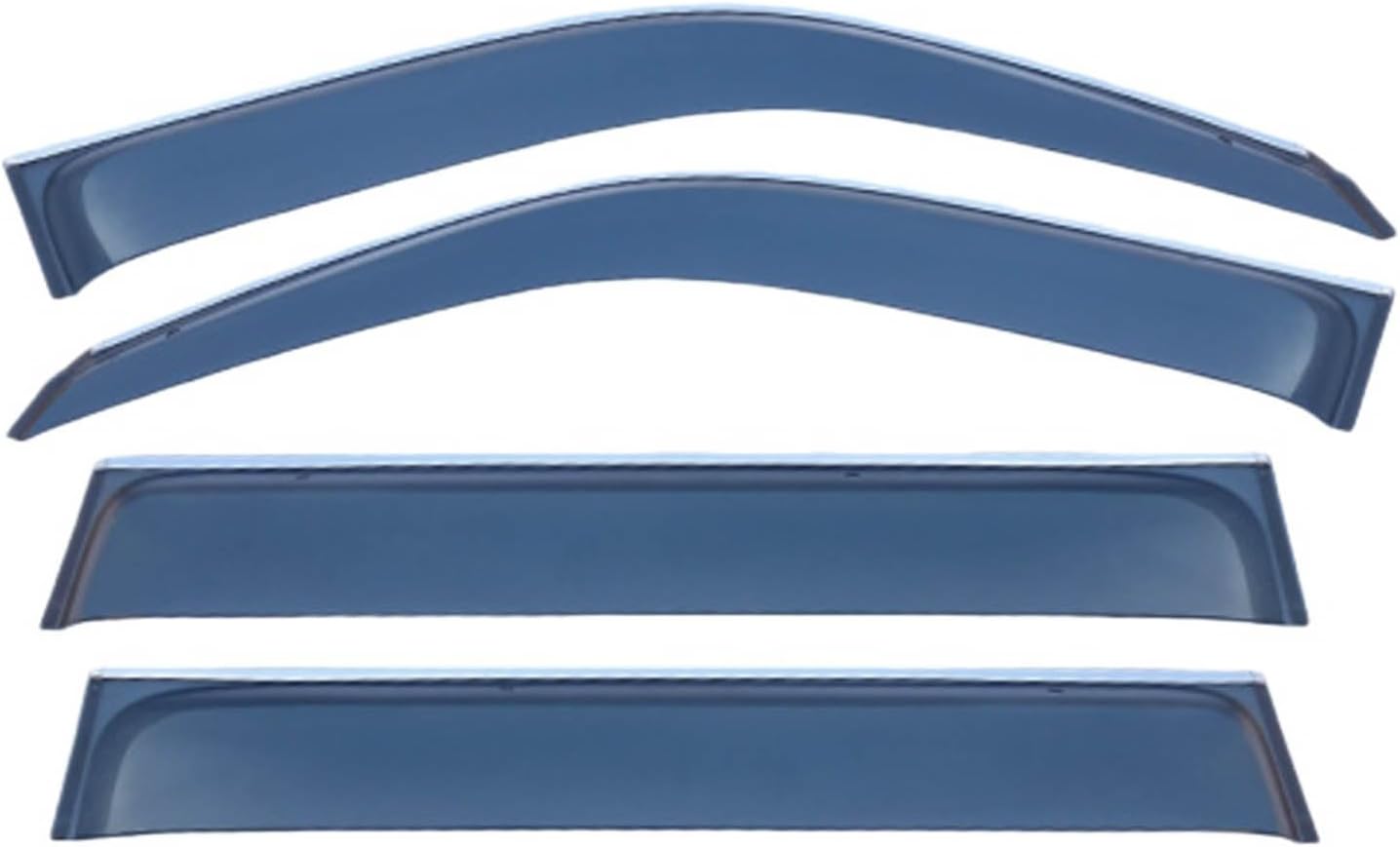 Window Deflectors for Lexus LX470 MK2 J100 1998-2007, Sun Rain Guard Window Visors Vent Shades with Bright Stripes Car Accessories