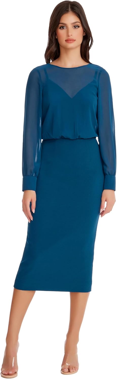 Dress The Population Womens Pilar Bodycon Midi Dress