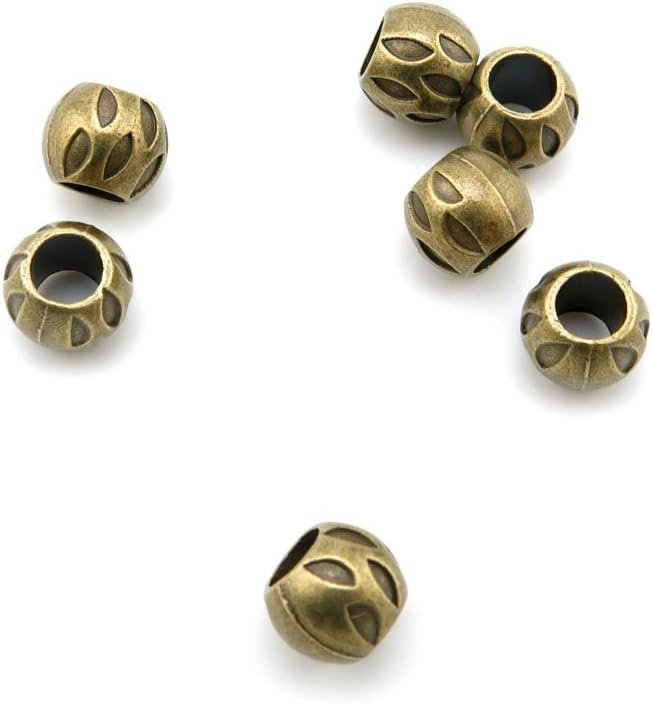 1050 Pieces Jewelry Making Charms Findings Antique Bronze Brass Fashion Jewellery Wholesale Supplies Pendant Lots Bulk Supply P4FN4 Big Hole Loose Beads