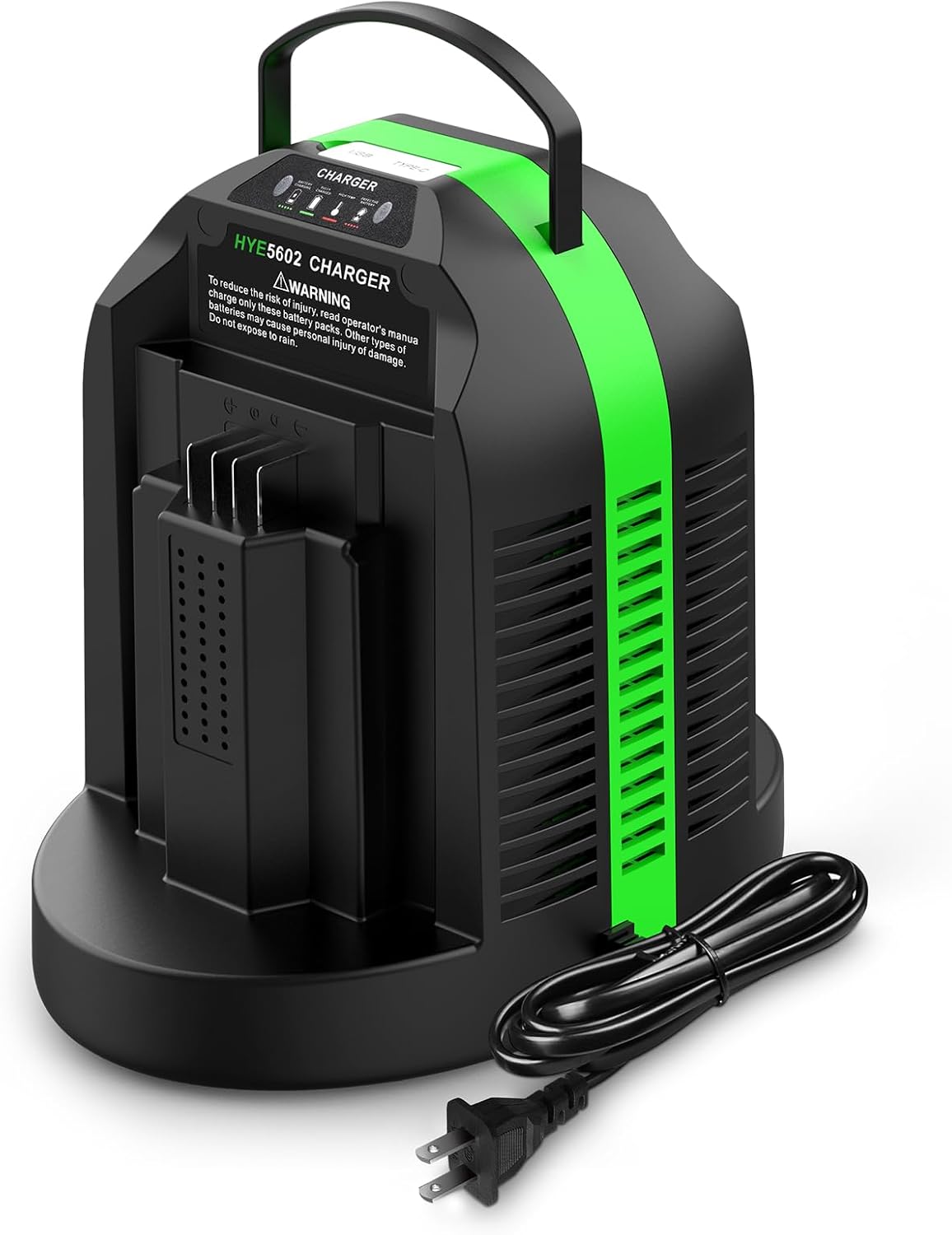 Rapid Dual-Charging Replacement for EGO Battery Charger CH2800D, Compatible with EGO Charger CH2100 CH3200 CH5500 for EGO 56V Battery BA2800 BA4200 BA1400 BA5600 & Power+ Cordless Tools