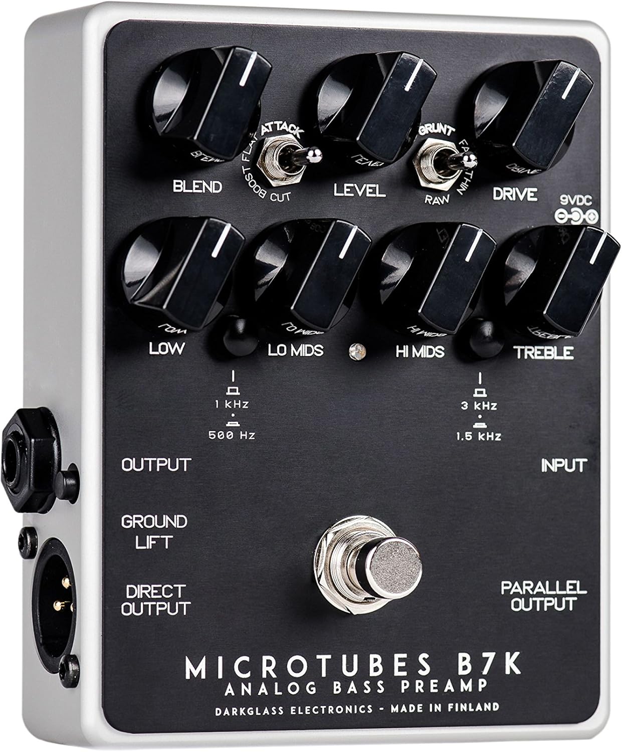 Darkglass Microtubes B7K V2 Bass Preamp Pedal for Electric Bass w/Overdrive, 4-band EQ, and Balanced XLR Output