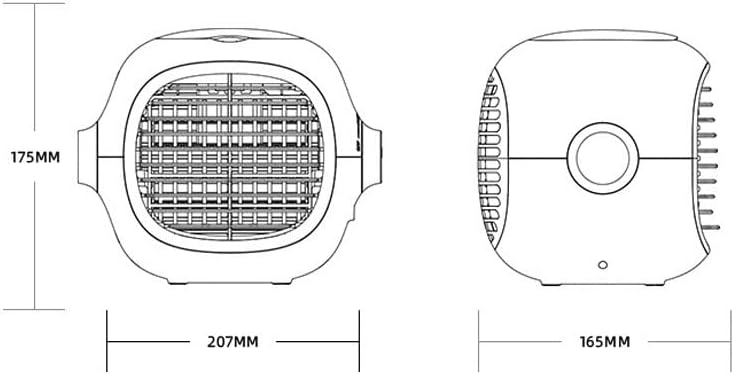 Portable Air Conditioners Fan – Evaporative Air Cooler Cooling Fan with Stepless Speed Regulation, Personal Table Air Conditioners Fan for Bedroom Office Camping (Color : Yellow)