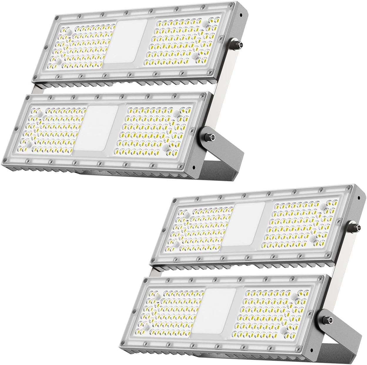 Flood Light 200W, Outdoor Lights with Dusk to Dawn Sensor, 330° Lighting Angle IP65 Waterproof 5000K Security Lights for Garage Yard 2Pack