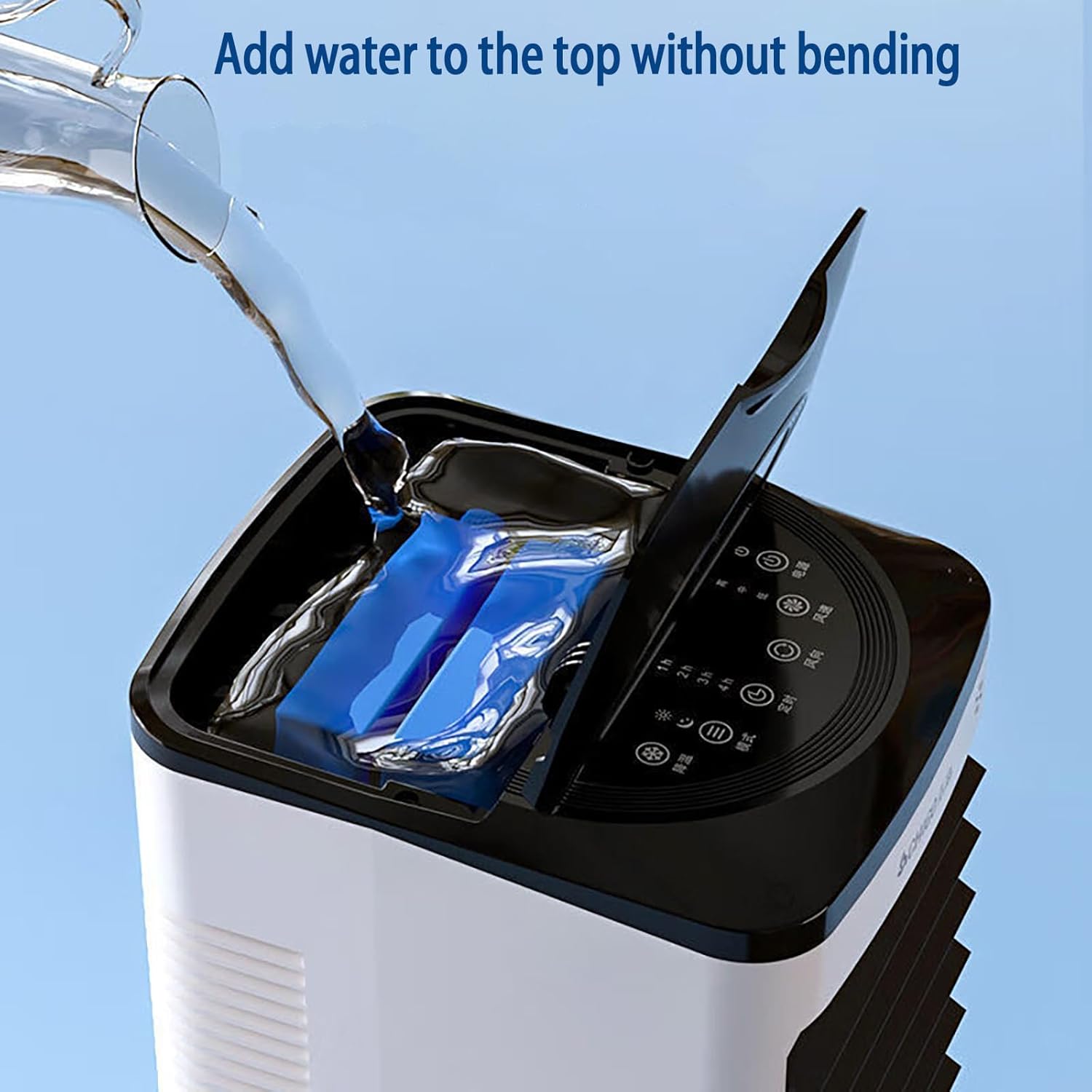 Portable Air Conditioners Portable Evaporative Air Cooler Floor Air Conditioner Remote Control Design, Universal Roller, Large Capacity, Compact Body, Light Weight And Does Not Occupy Any Space