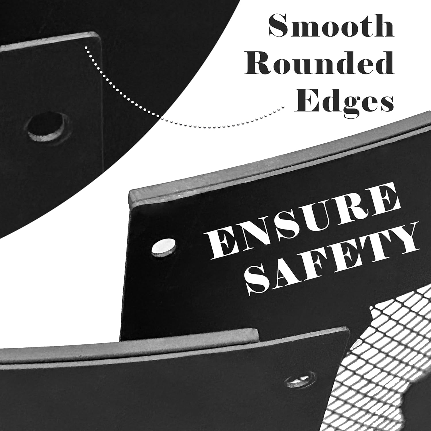 Cuisiland Outdoor Fire Pit Ring, 36 Inch Heavy-Duty Steel Fire Ring with Bear & Paw Print Cutout, Wood Burning Fire Pit Liner for Backyard, Camping, Bonfire & Patio, Rust-Resistant & Easy Assembly