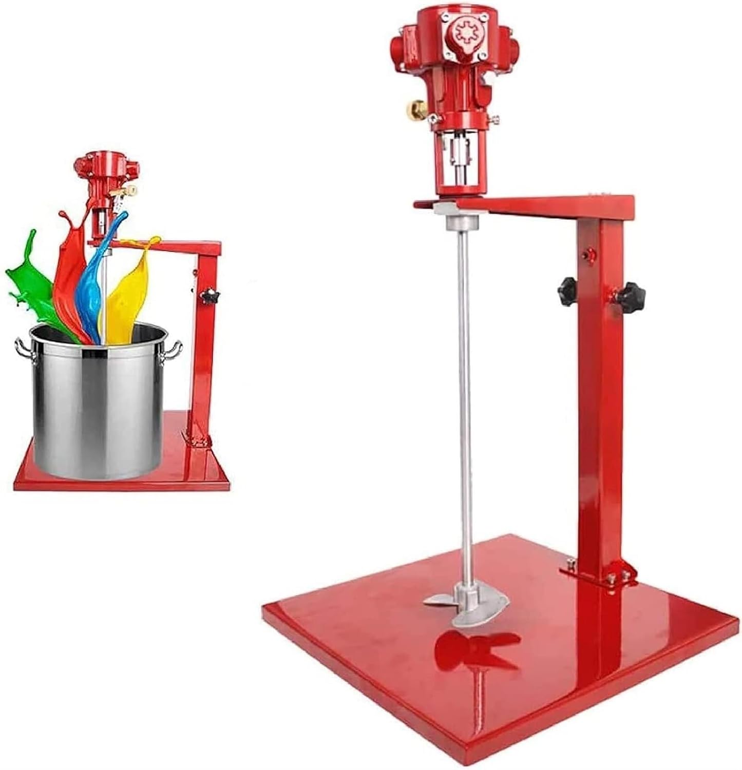 5 Gal/20LStainless Steel Automatic Lifting Mixer Paint Stirring Machine,Adjustable Height,Desktop Vertical Air Mixer,Ink Mixing Machine