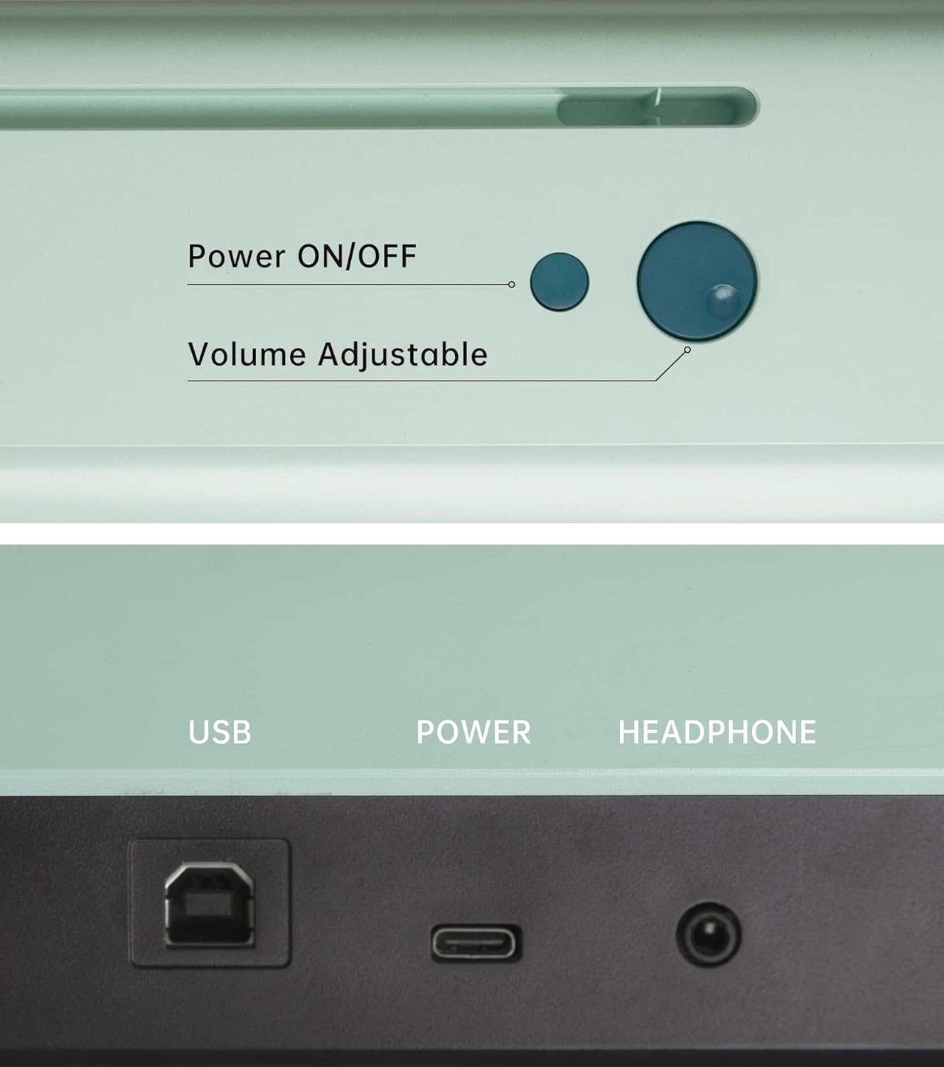 The ONE Smart Keyboard COLOR 61 Lighted Keys Piano Keyboard, Electric Piano for Beginners with 256 Tones, 64 Polyphony, Built-in LED Lights and Free Apps (Black)