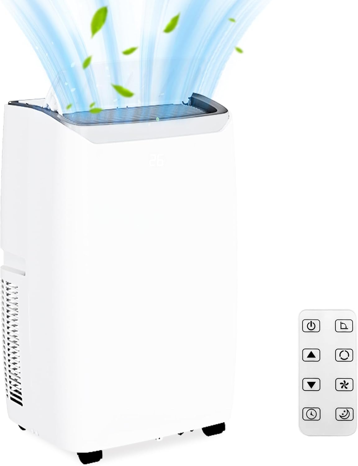 12000 BTU Portable Air Conditioner, 3-in-1 AC Unit up to 550 Sq.Ft, Quiet Air Conditioner with Remote Control, Cool, Fan, Dehumidifier, 24H Timer, for Large Room