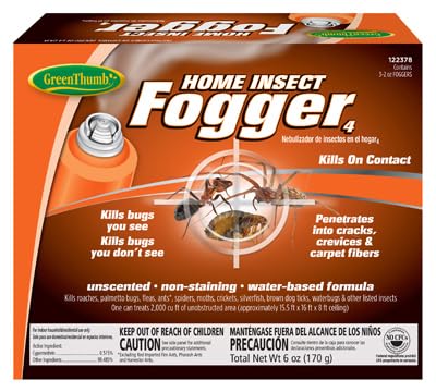 Green Thumb 122378 3 Count 2 Oz. Indoor Home Insect Fogger - Pack of (6)