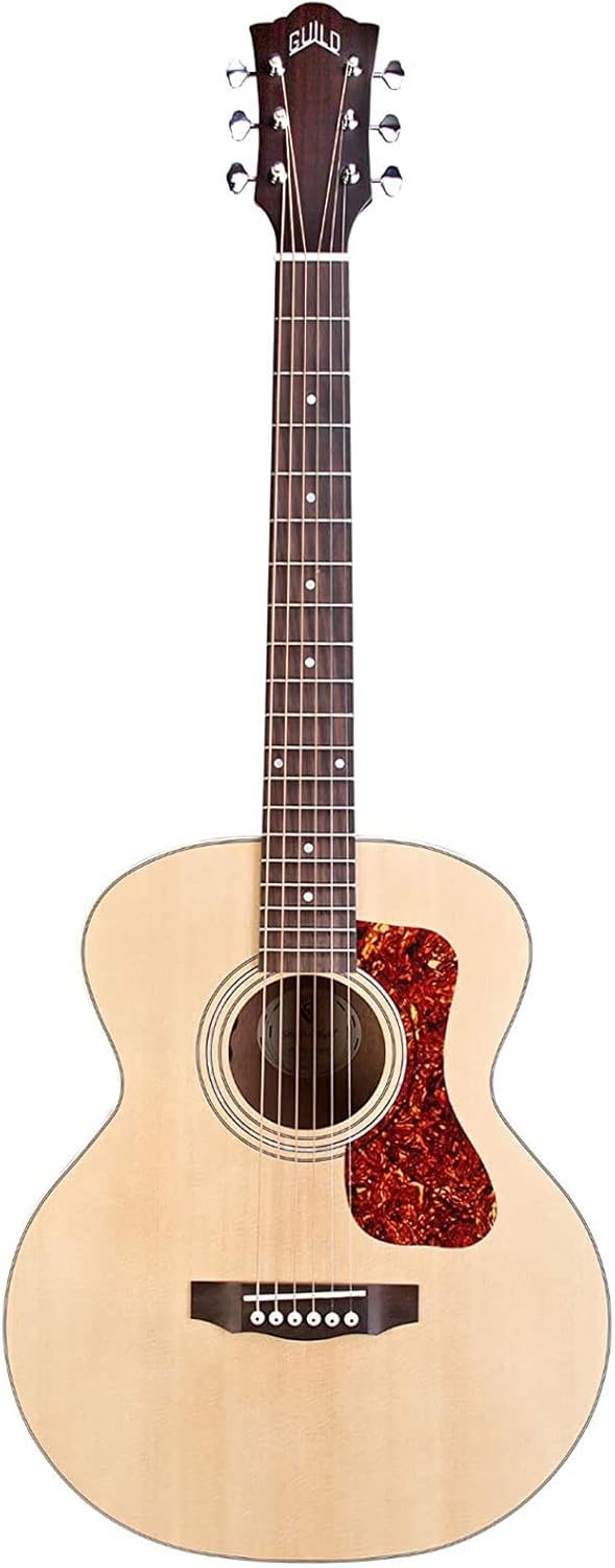 Guild Guitars Jumbo Jr Mahogany Acoustic Guitar, Natural, Archback Solid Top, Westerly Collection