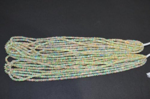 natural welo ethiopian opal 11 strands smooth beads 3.20 to 3.80 mm