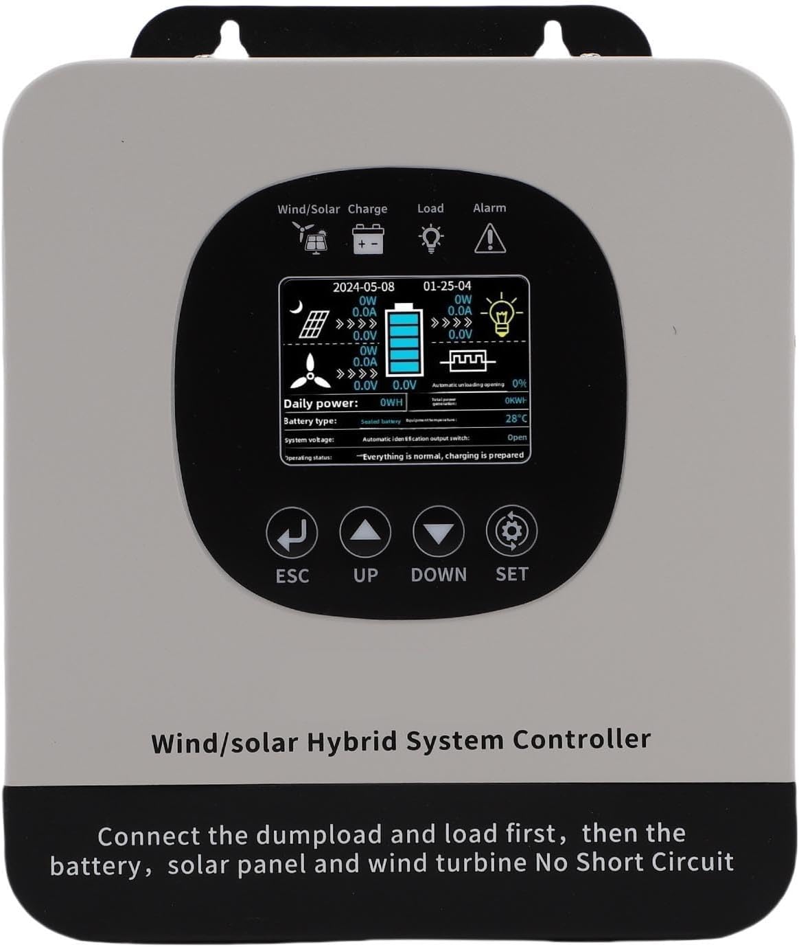 Generic Wind Solar Hybrid Charge Controller Efficient MPPT Technology for Home Boat Street Lamp Use Metal