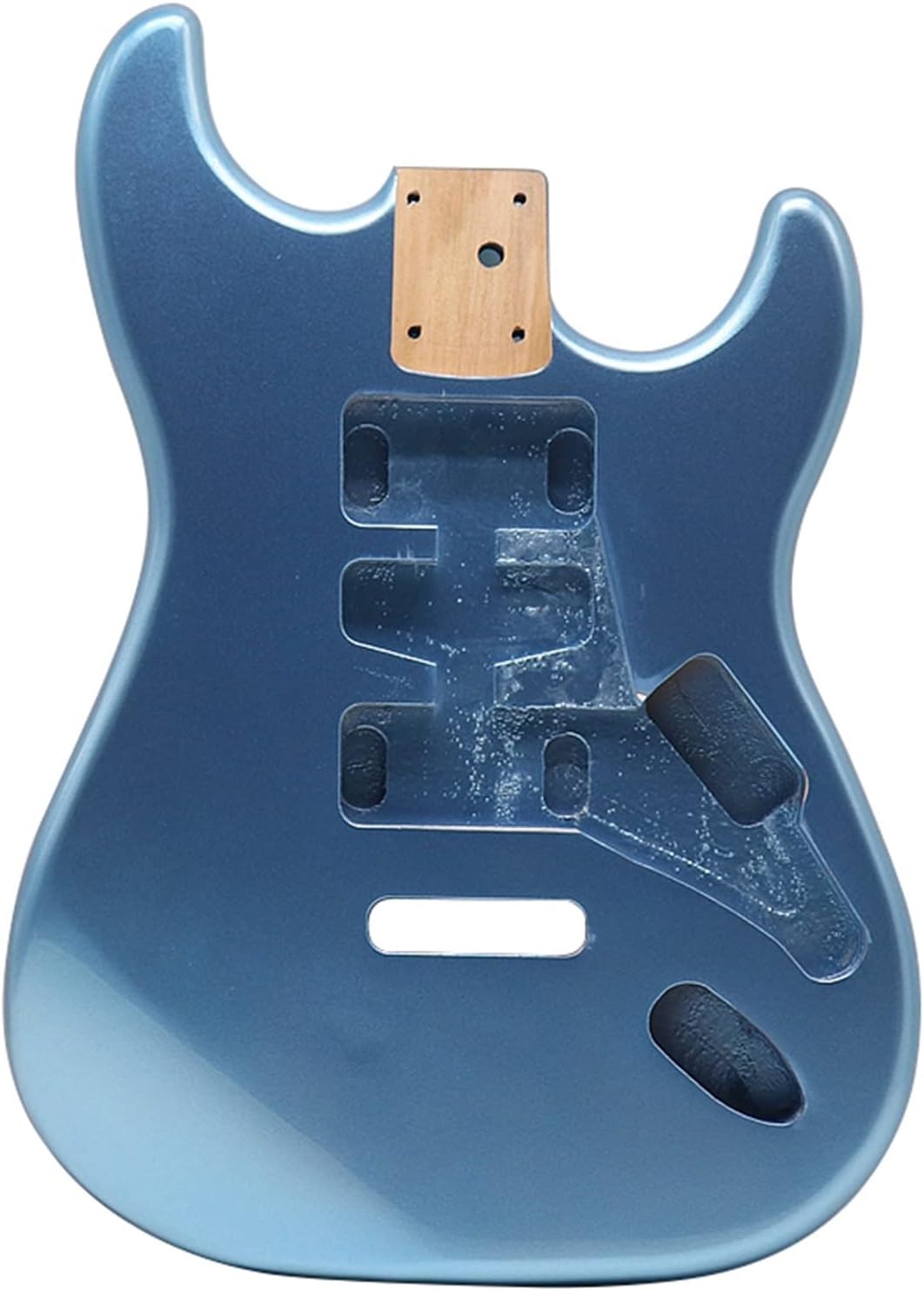 Poplar Wood Metallic Blue Electric Guitar Body Guitar Barrel High Glossy Guitar Body 5.7cm Heel Width DIY Guitar Kit
