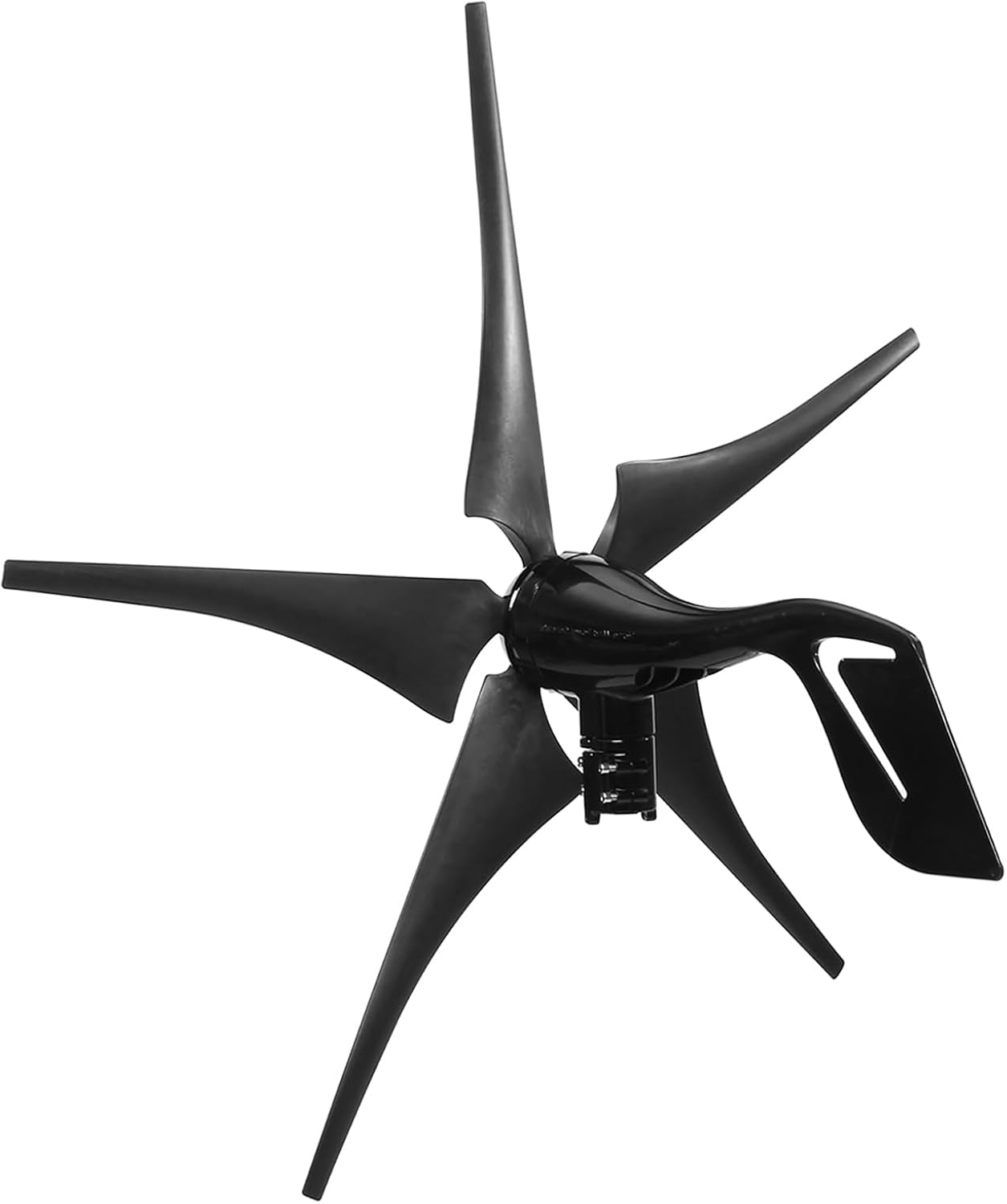 Wind Turbine Generator 1000W Horizontal Home Wind Generator Kit 12V / 24V / 48V with Controller and 5 Black Blades, Auto Adjust Windward Direction, for Home Outdoors Boat Camping,1000w,48V