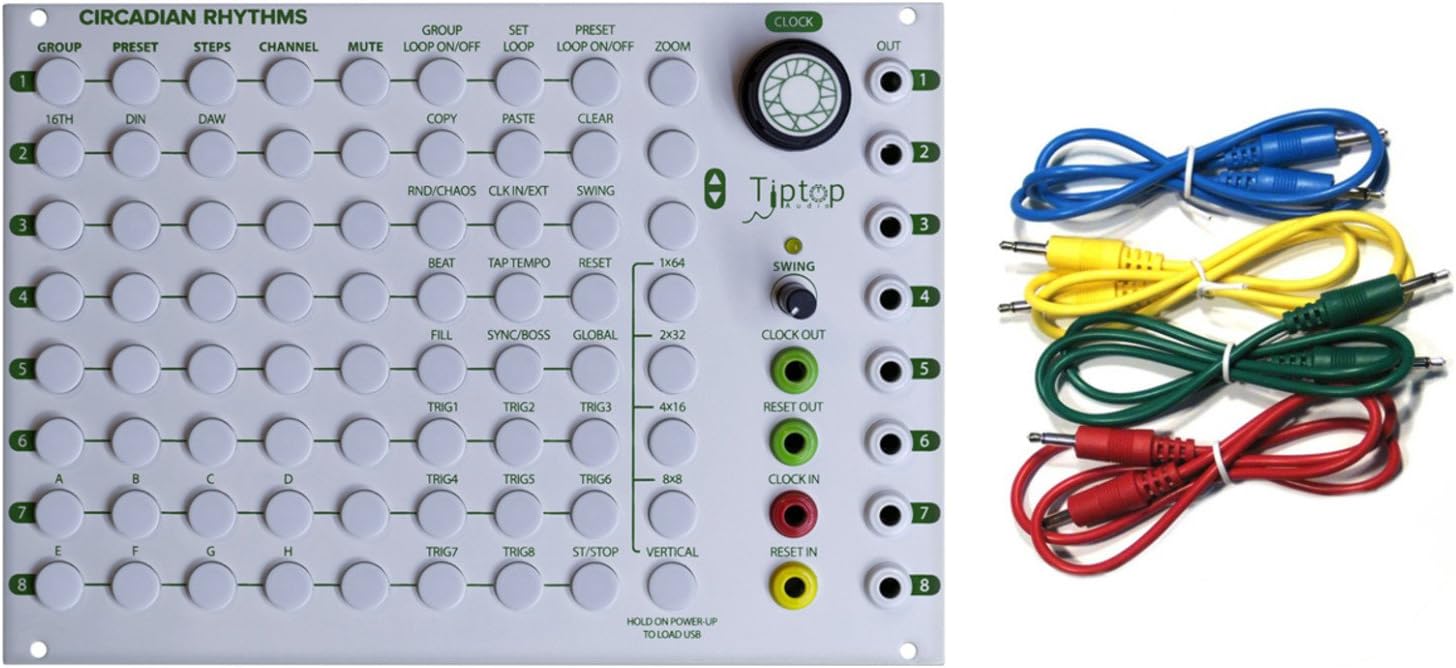 Tiptop Audio Circadian Rhythms Grid Sequencer w/ 4 Cables