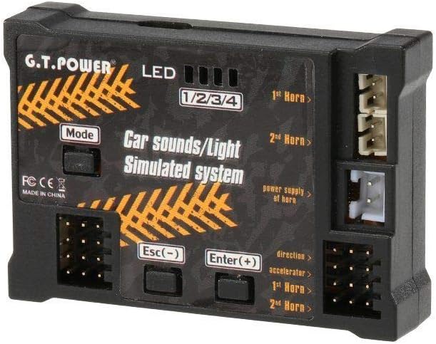 G.T.Power RC Car Toy Module Sounds/Light Simulated System for Road Grader Climbing Car SUV Remote Control Truck Vehicle DIY Part