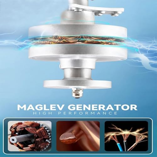 12000W Vertical Wind Turbine Generator for Home, 12V/24V/48V MPPT Controller, Magnetic Levitation Design, Efficient Windmill Power Solution, Eco-Friendly Energy Generation