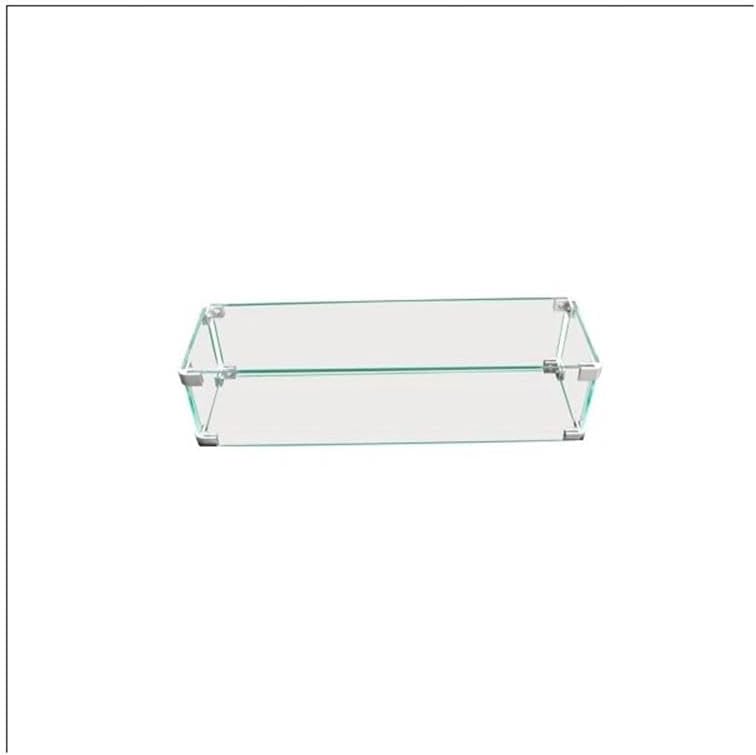 Living Source International Rectangle Fire Pit Flame Guard