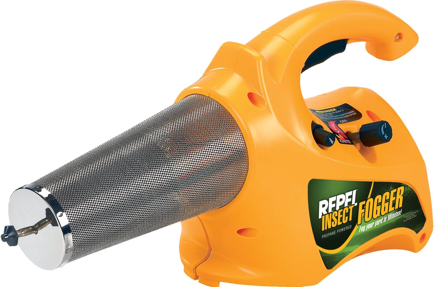 Repel 190397 Propane Insect Fogger for Mosquitoes, Flies, and Flying Insects in Your Campsite or Yard, 40 oz., Yellow