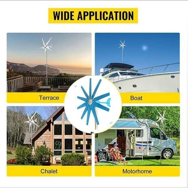 LiuSj JUnSt 12000W Small Home Wind Turbine Generator Kit 12V -220V Horizontal Turbine Wind Turbine Motor for Street Lamps with Controller