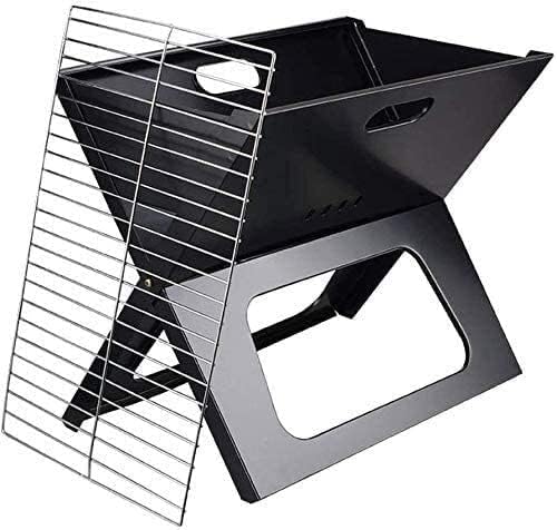 BBQ Grill Outdoor Fire Pits Outdoor Wood Burning Fire Pits Portable Charcoal Grill for Camping Cooking Stainless Steel Mini Folding Barbecue, Stove for Travel, Picnic, RV with Cover BBQ Cooking for Ou