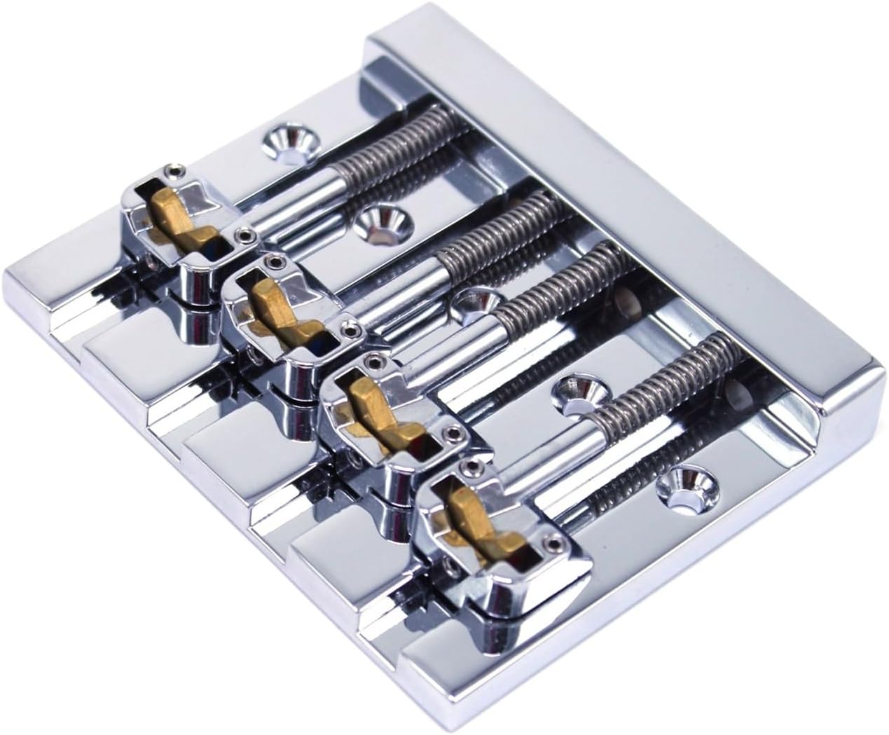 Hipshot KickAss High-mass Bass Bridge for 5-bolt Fender, Chrome
