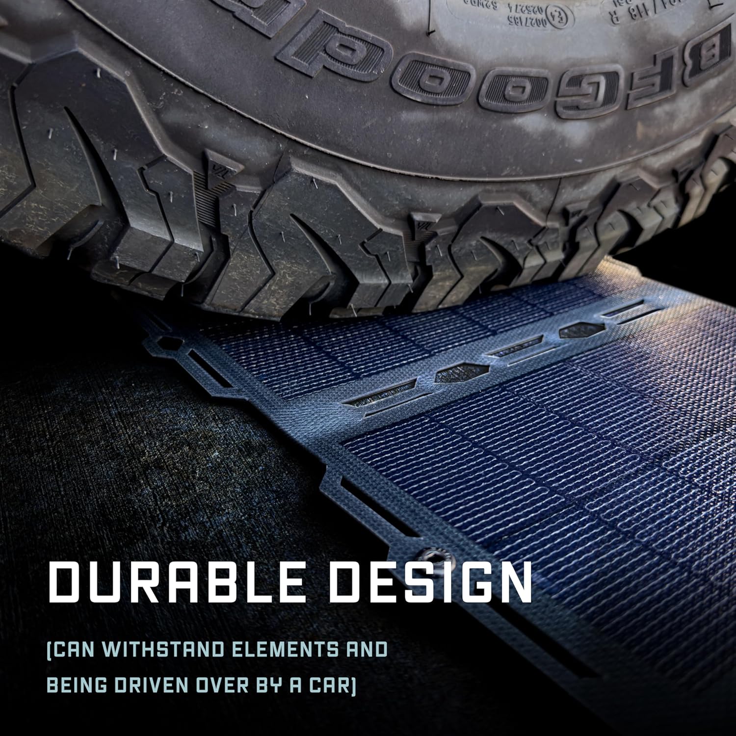 Dark Energy Spectre Folding 18W Solar Panel | Portable Solar Power Charges USB-C and USB-A Devices | Crush & Impact Resistant with Armor-Flex, IPX7 Waterproof, Lightweight Solar Powerhouse