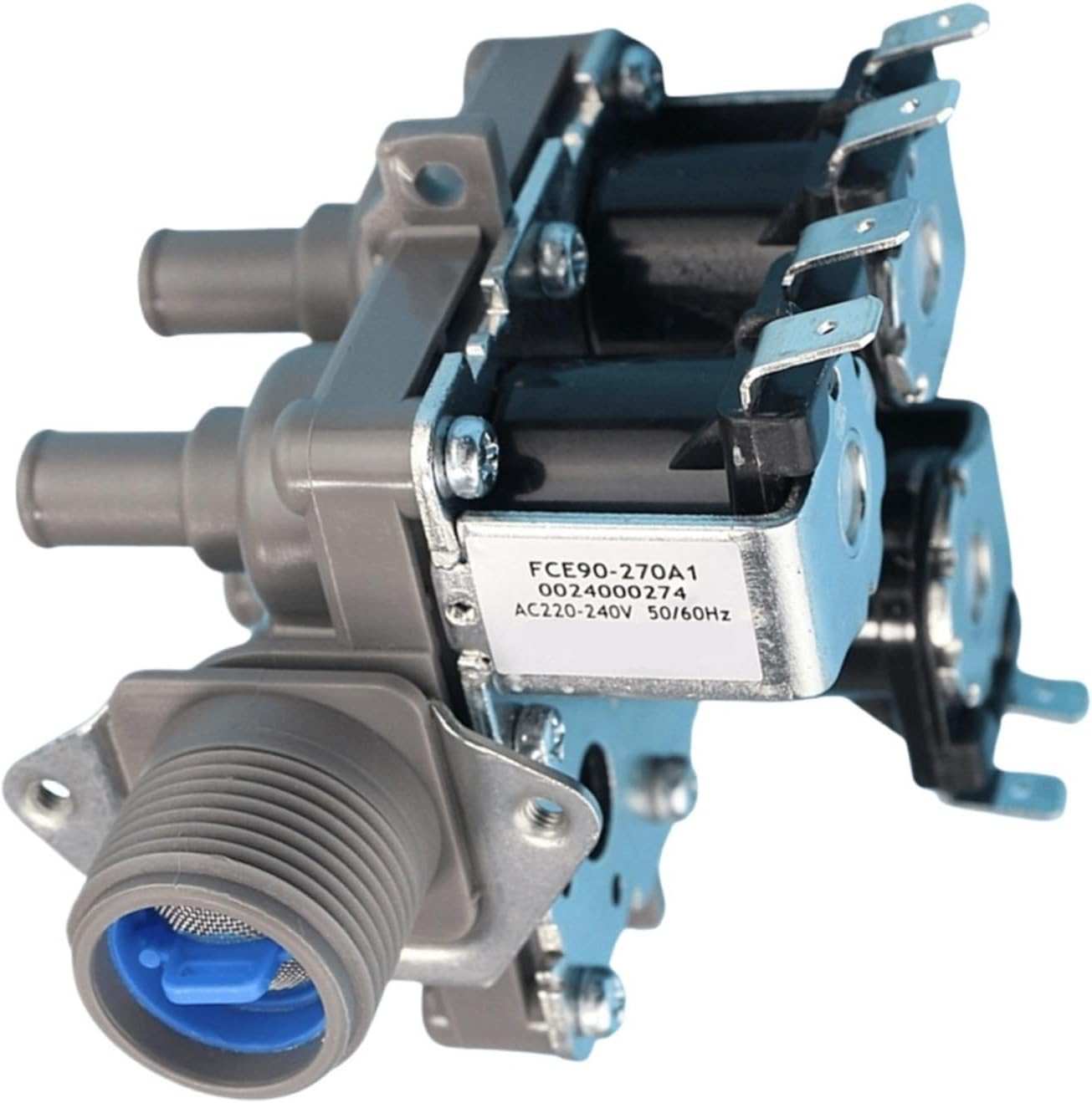 Dual Head Washer Inlet Valve，Compatible For Haier，FCF-22-B6 0024000274 G3/4 Drum Top Load