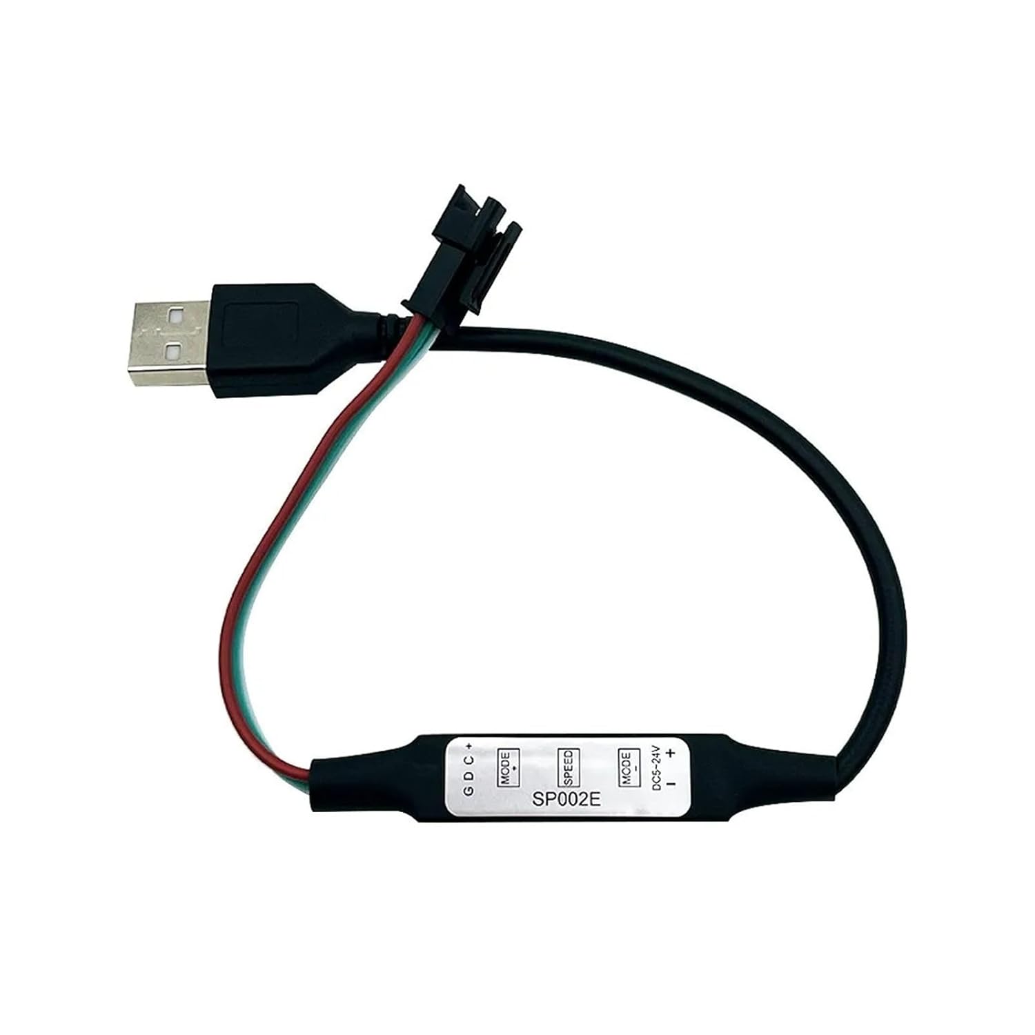 WS2811 WS2812B SK6812RGB Addressable LED Light Portable 3 Button Mini SP002E DC U Controller 600 Pixels DC5-24V(WM-SP002E USB 10PCS)