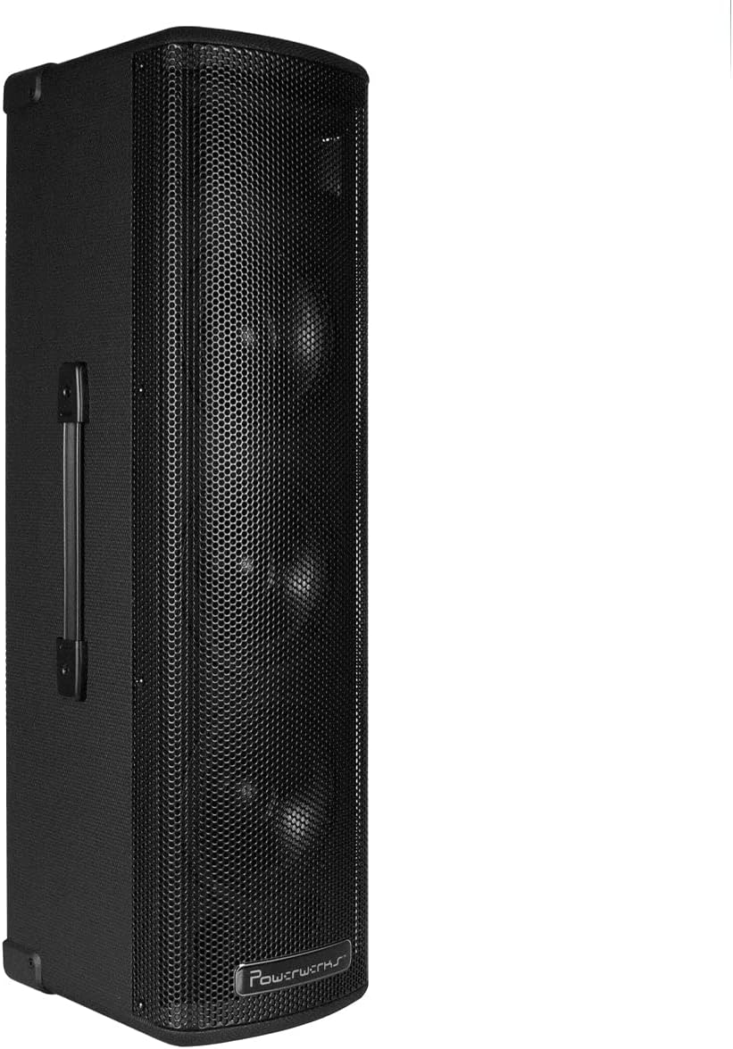 PW3X6BT 300 Watt Powered PA Tower with 3 Channel Mixer, On-board EQ, Bluetooth Enabled