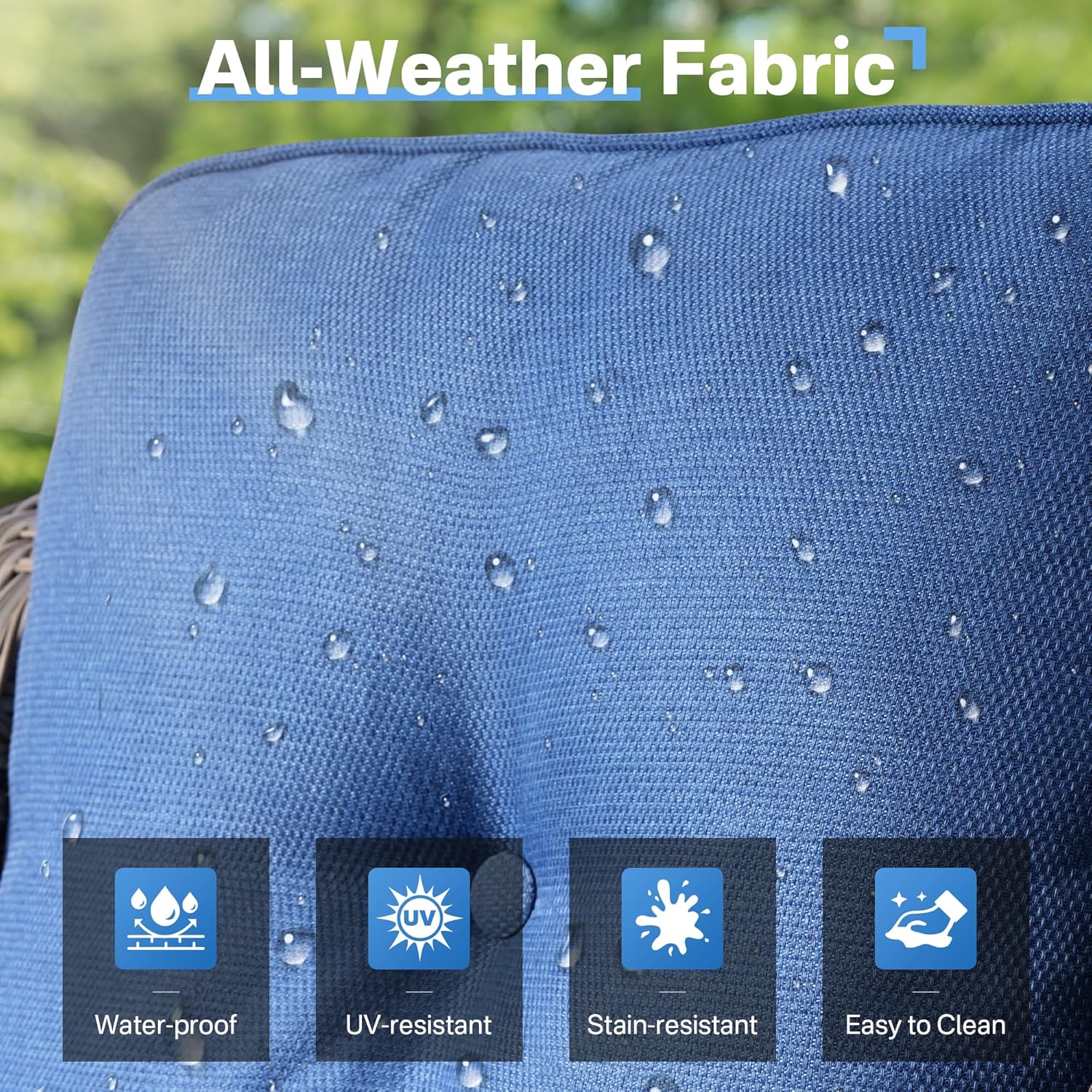 Outdoor 9 Pieces Coversation Set with 54