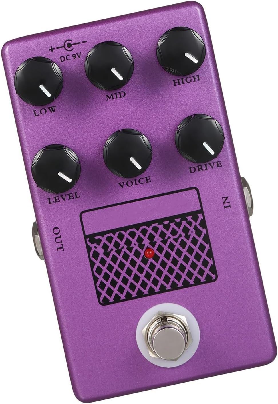 Professional Guitar Effects Pedals Amplifier Guitar Effect Pedal True Bypass Metal Case Colorful Accessories(Purple)