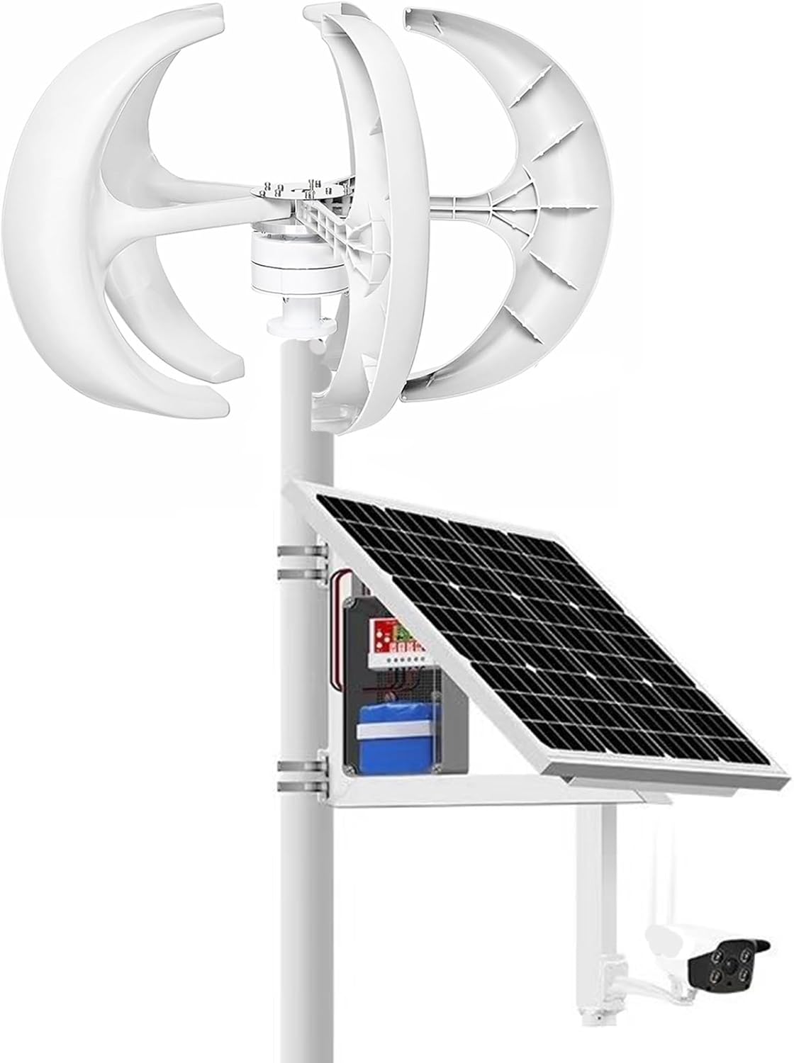 14000W 48V Portable Verticalwind Power,2M/S Wind Speed Starting Wind Power Generator with Charge Controller for Farm, Highway, Mountainous Areas