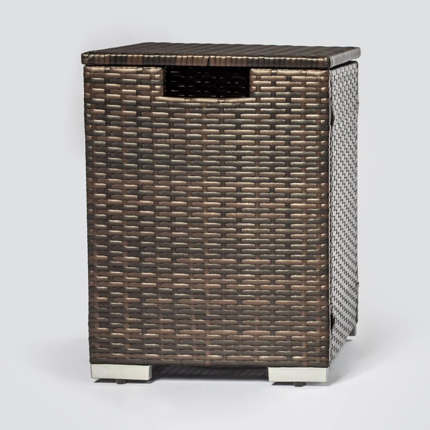 Propane Tank Cover, Propane Tank Holder for 20lbs Tank Propane Tank Cover with Adjustable Feet Hideaway Tank Table for Fire Pit Table