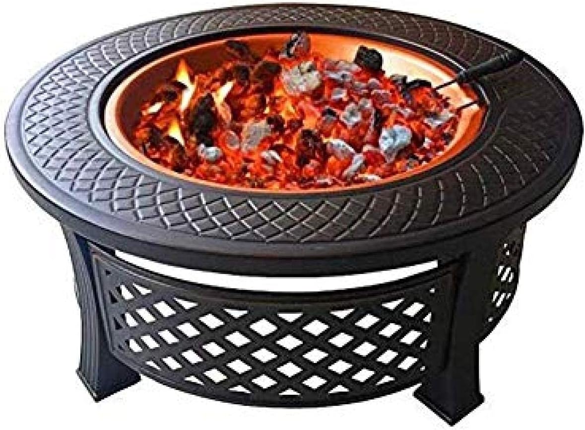 Fire Pit BBQ Grill Fire Bowl Bowl Barbecue Stove Outdoor Yard Barbecue Grill Coal Stove Brazier Coal Heating Stove Indoor Stove Grill