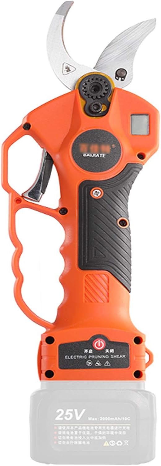 Cordless Electric Pruner with Rechargeable Battery,25-40mm Cutting Diameter Electric Pruning Shears